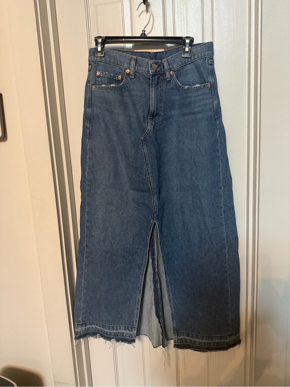 GAP denim maxi skirt
